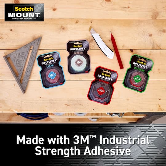 Scotch® Clear Mounting Strips